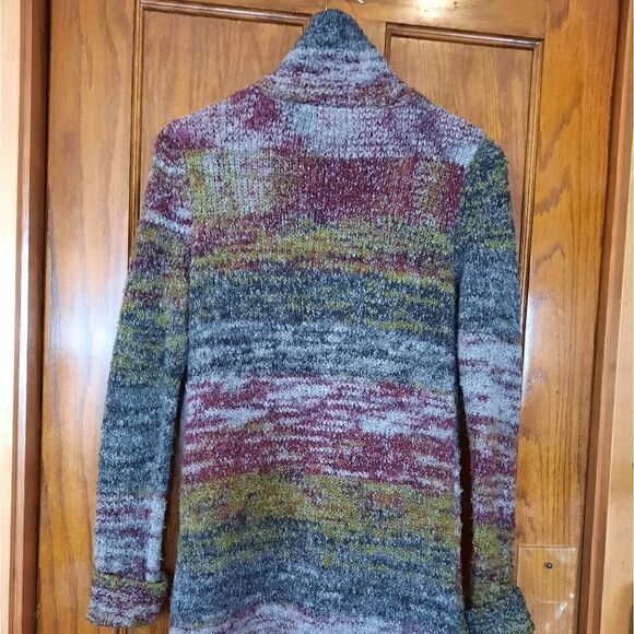 Kensie Sweater Coat Long Striped - Picture 8 of 14